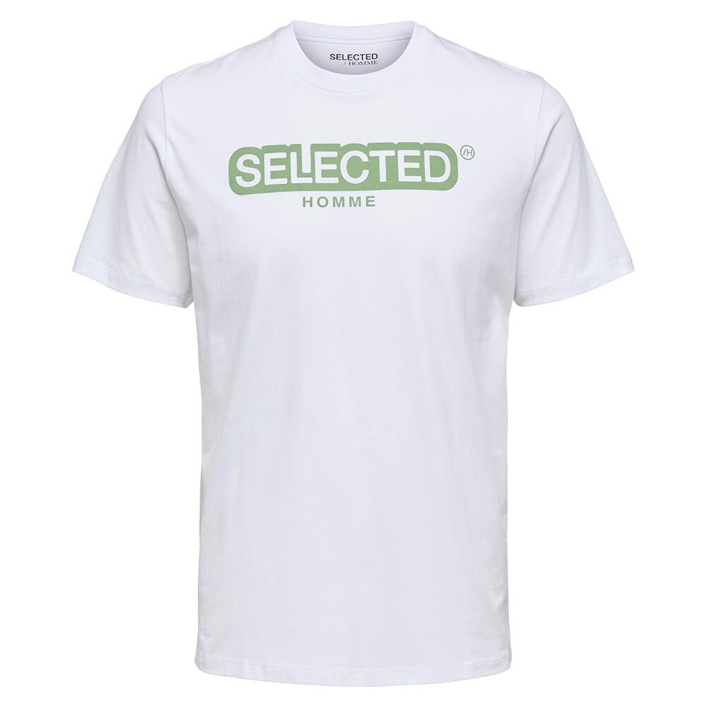 

Футболка Selected Regular Daniel Short Sleeve O Neck, белый