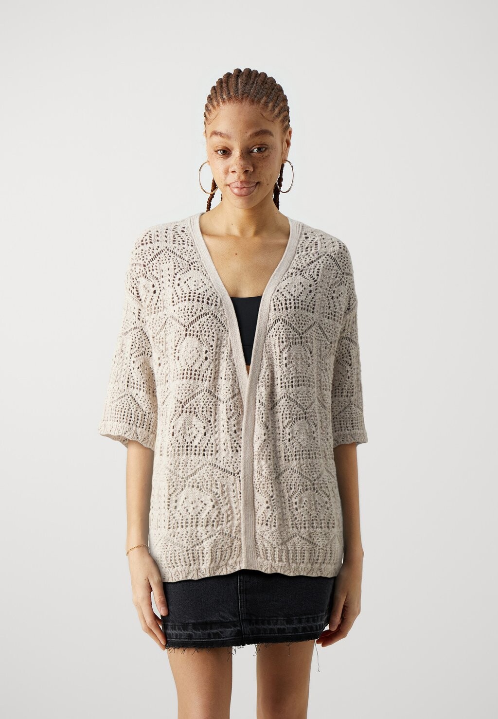 

Кардиган Onlbeach Life 3/4 Long Cardigan ONLY, бежевый