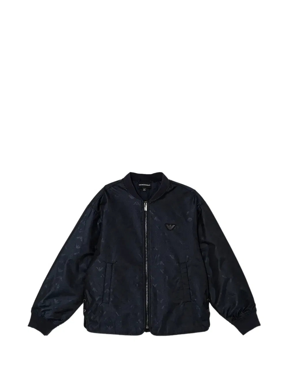 Бомбер с орлиным рисунком Emporio Armani Kids, синий