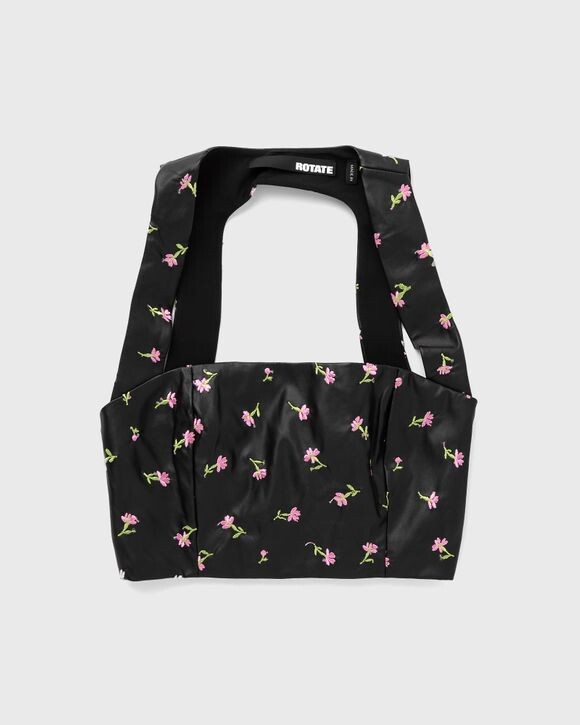 

Топ Rotate Birger Christensen Printed Cut-Out Top, цвет tiny pink buttercup/tap shoe comb.