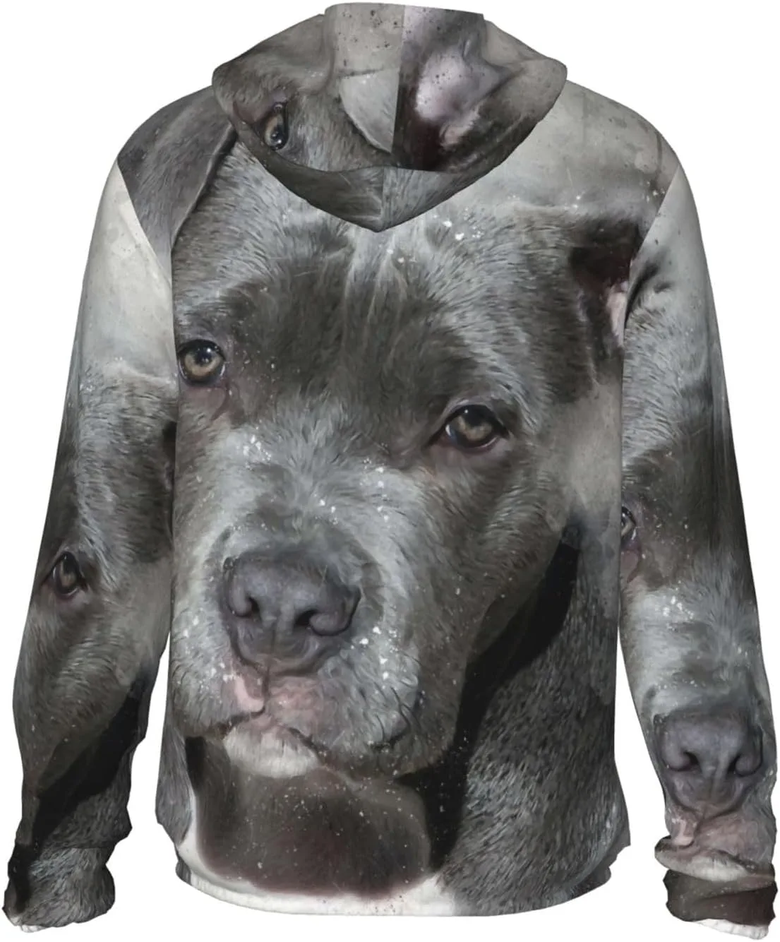Толстовка с капюшоном для защиты от солнца Pit Bull Dog, легкая спортивная, на молнии — фото 4