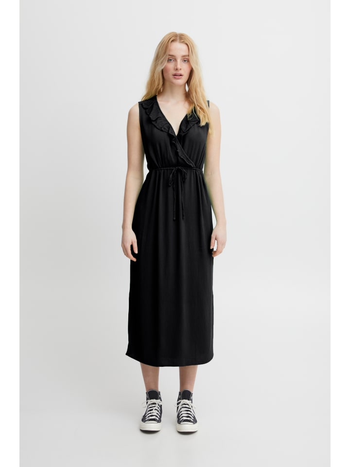 

ICHI Платье IHMARRAKECH, стандартный крой, черное