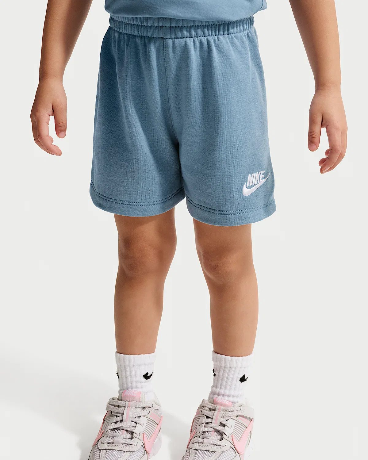 Детский комплект из трикотажных шорт Nike Toddler Club, Work Blue — фото 4