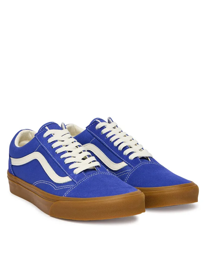 Vans Кроссовки Old Skool VN000D7ZFRX1 из синей ткани — фото 3