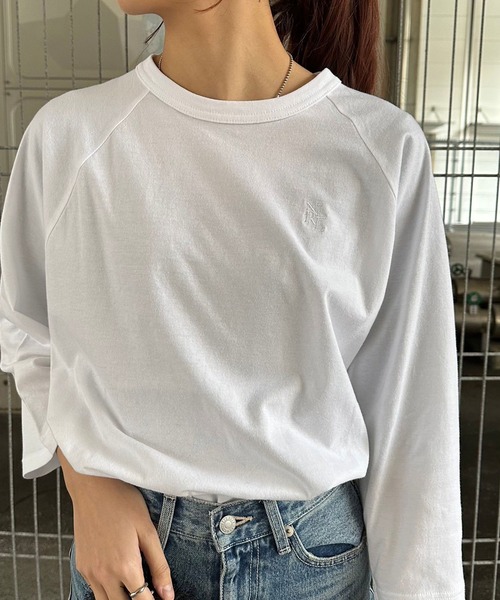 

Футболка-реглан с рукавами 3/4 Nora Lily, белый