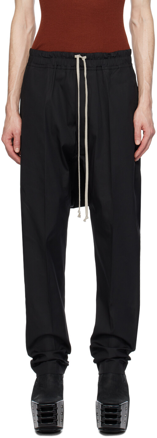 

Черные брюки на кулиске Rick Owens