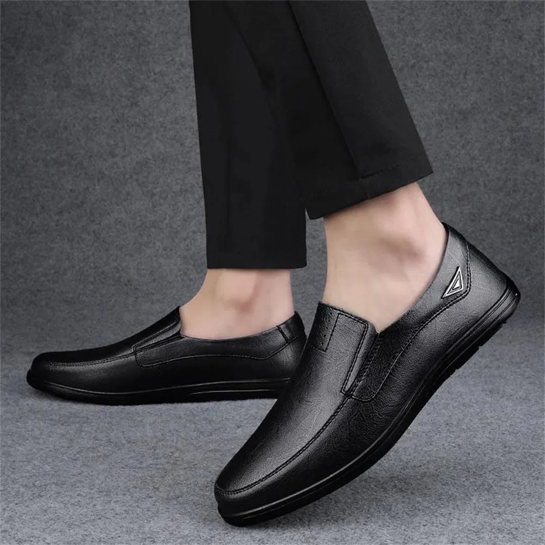 Лоферы мужские кожаные синие — фото 2