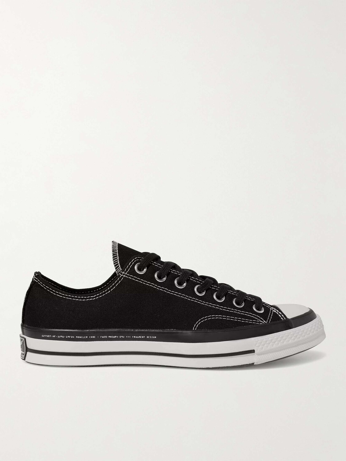 

7 Кроссовки Moncler Fragment Converse Chuck 70 Ox Canvas MONCLER, черный