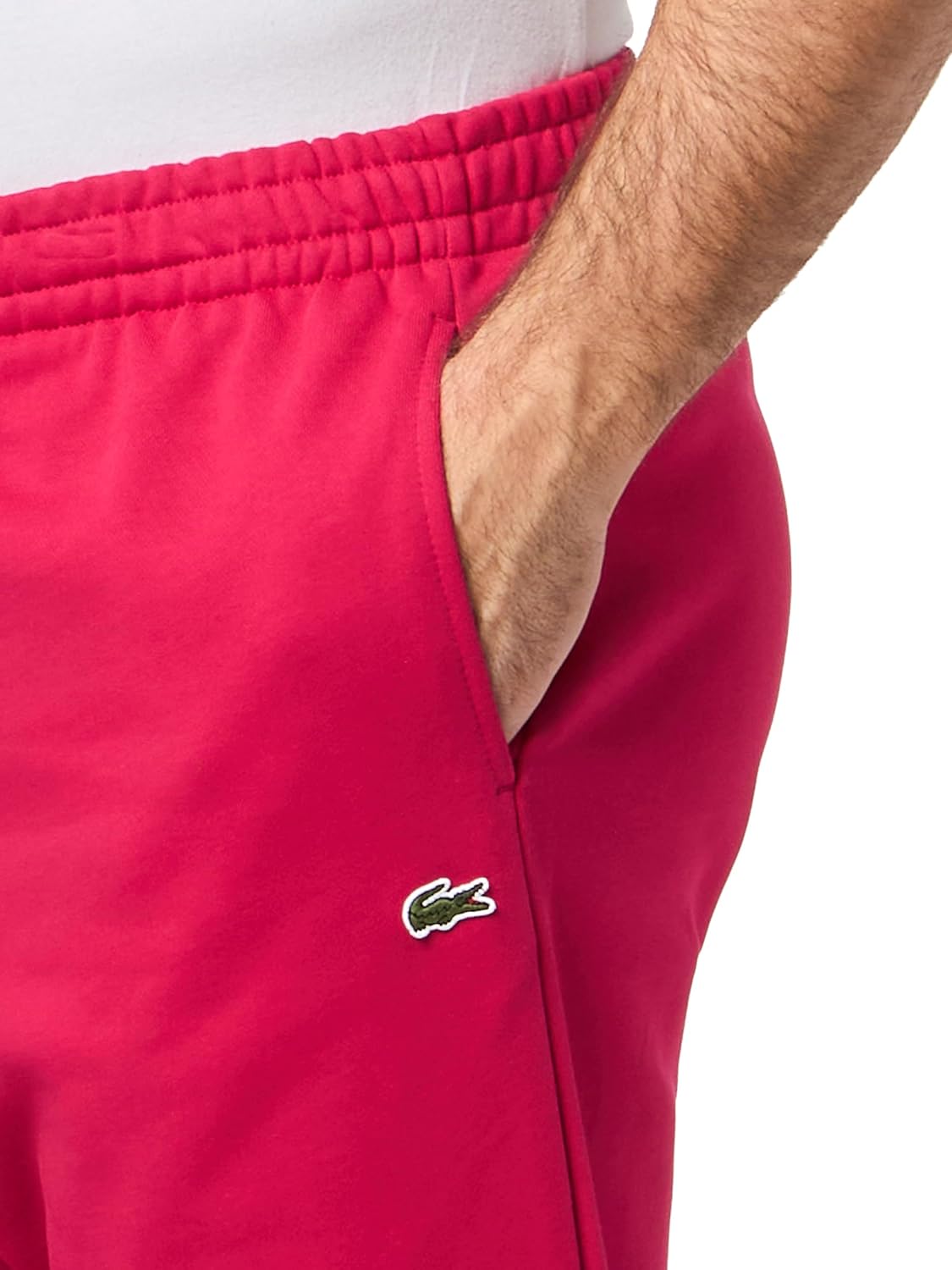 Lacoste мужские спортивные штаны с зауженным низом, Bigarreau Cherry — фото 3