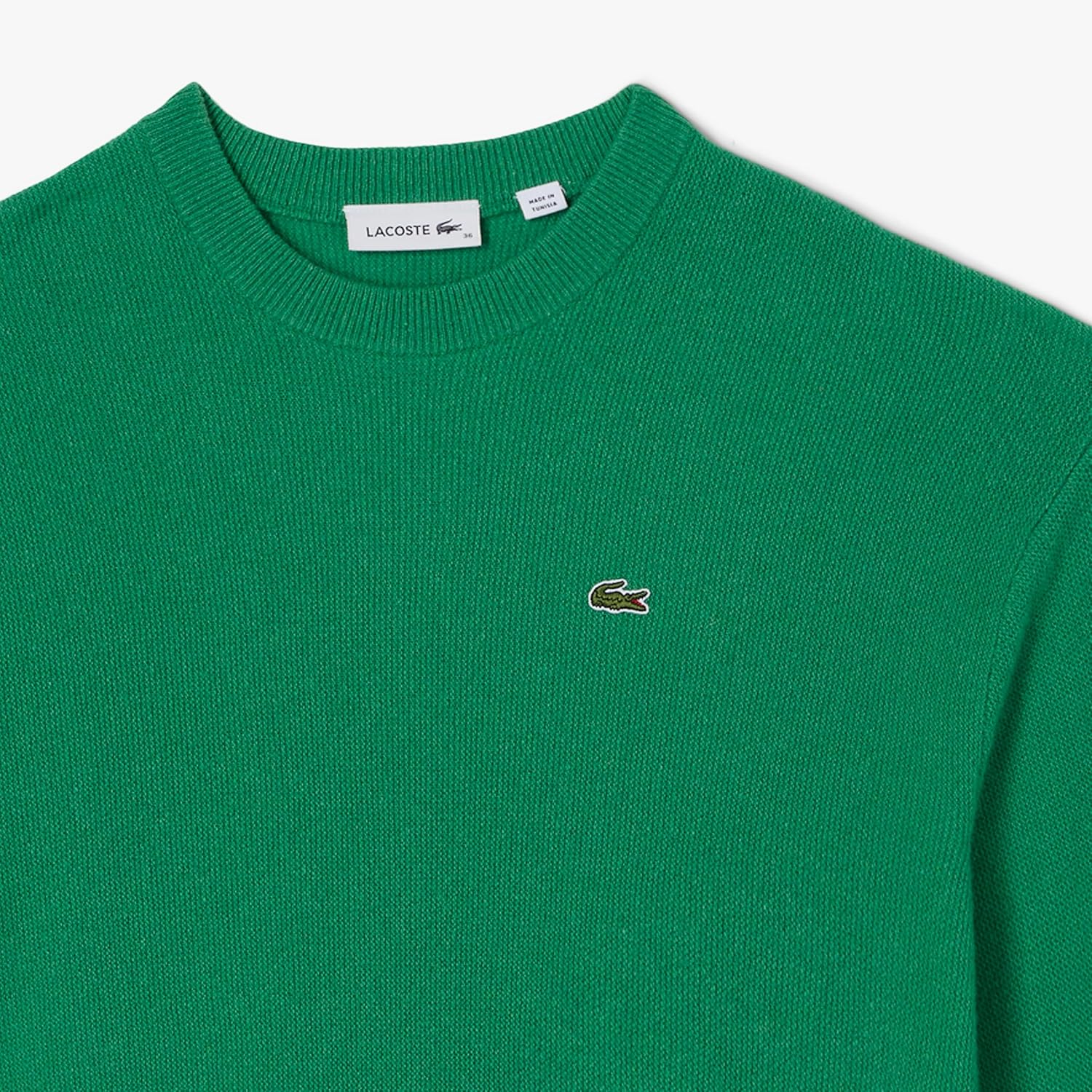 Свитер женский Lacoste Rocket Green с круглым вырезом — фото 3