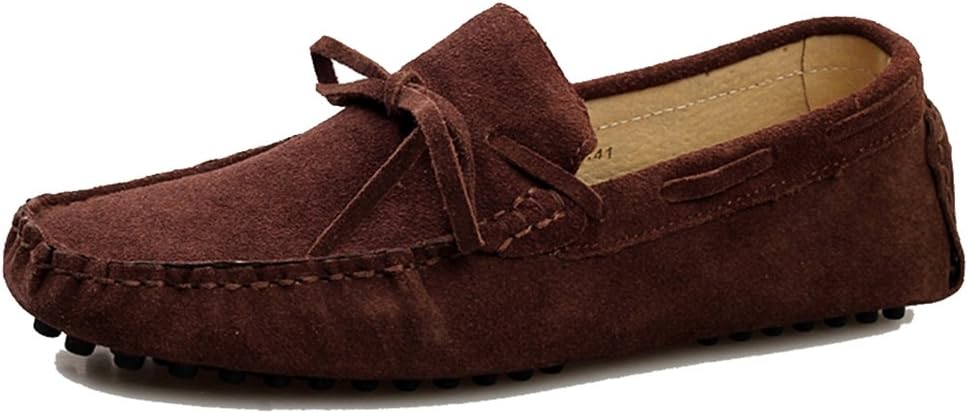 

Мужские новые замшевые мокасины TDA с узлом для вождения, туфли-лодочки Пенни, коричневый
