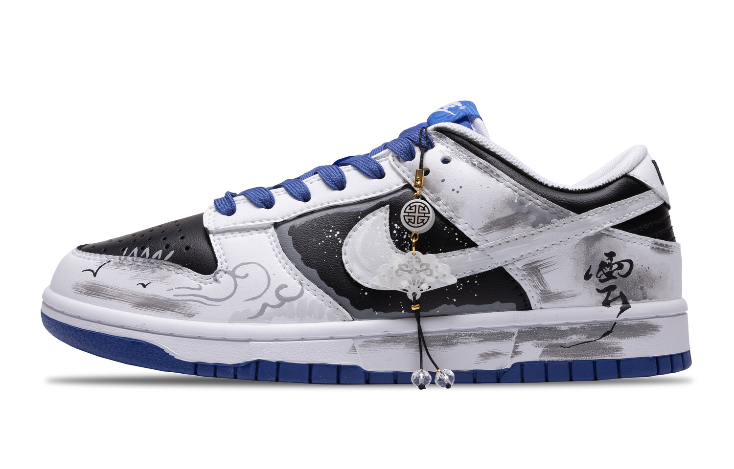 

Кроссовки для скейтбординга Dunk мужские с низким верхом белый/серый Nike