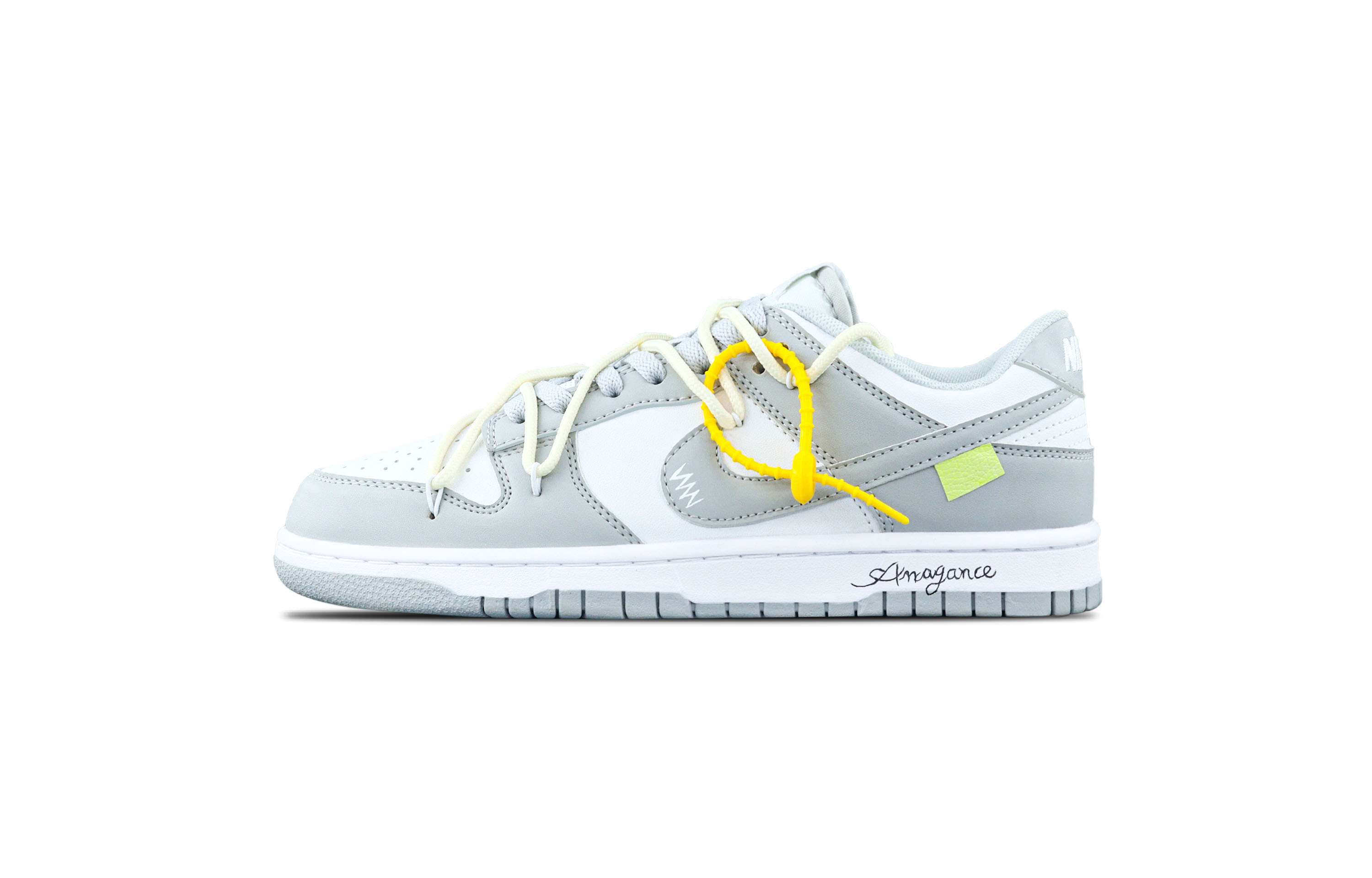 

Nike Кроссовки для скейтбординга Dunk Gray White Era, нескользящие, износостойкие, легкие, светло-серые, мужские