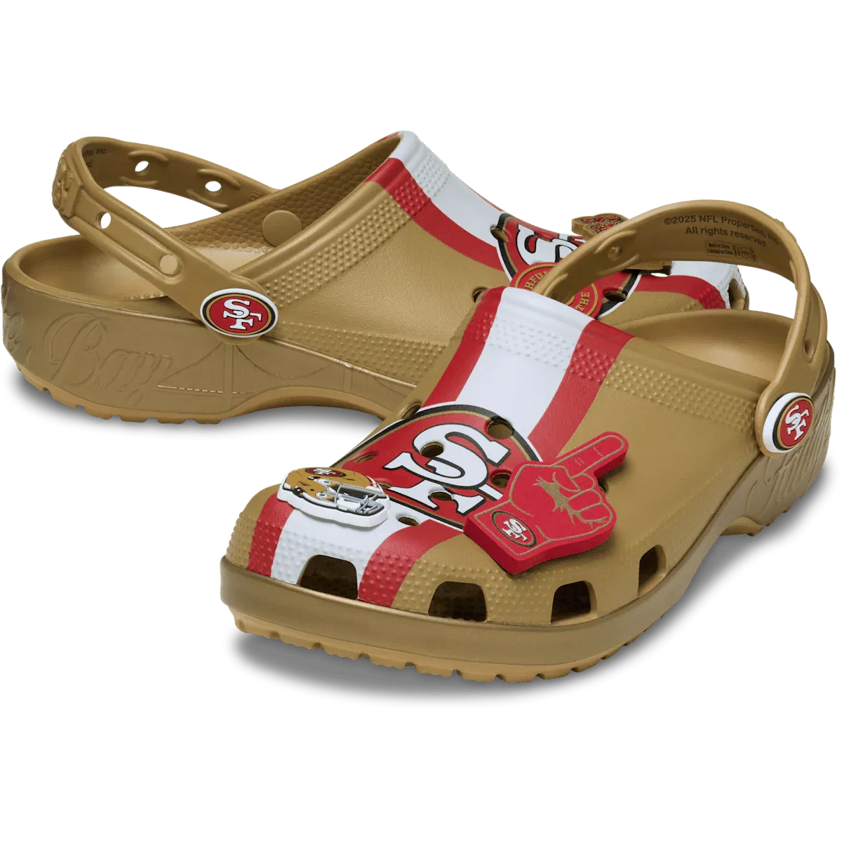 Классические сабо NFL San Francisco 49ers Crocs, Multi — фото 2