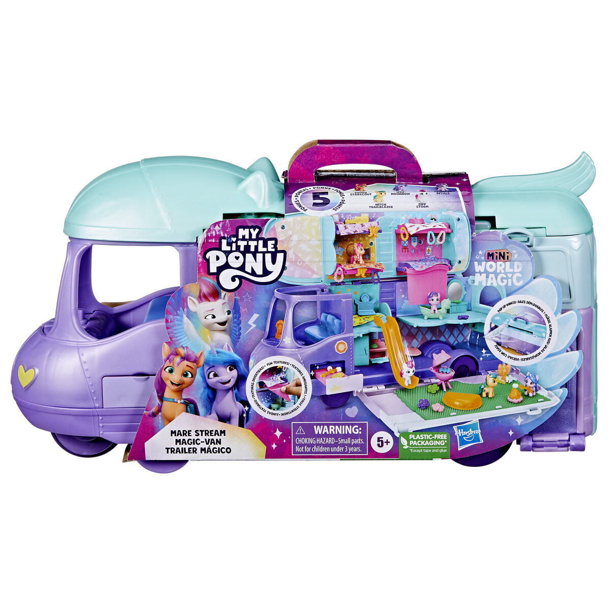 

Hasbro, My Little Pony, набор Mini World Magic, Pony Bus + 5 фигурок, F7650