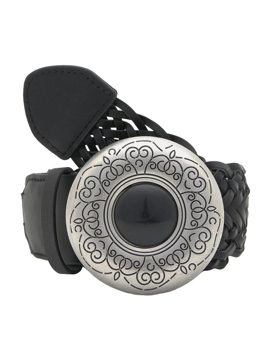 

Ремень Pull&Bear, цвет Black/Silver