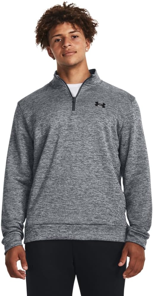 

Under Armour мужская флисовая толстовка с четвертью молнии, (012) Pitch Gray/Black
