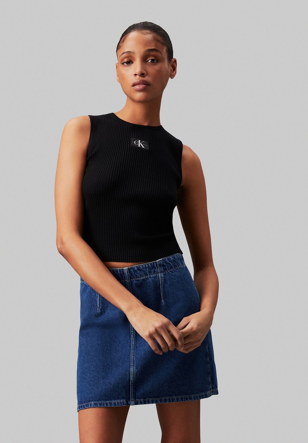 

Топ Label Tank Calvin Klein, ck черный