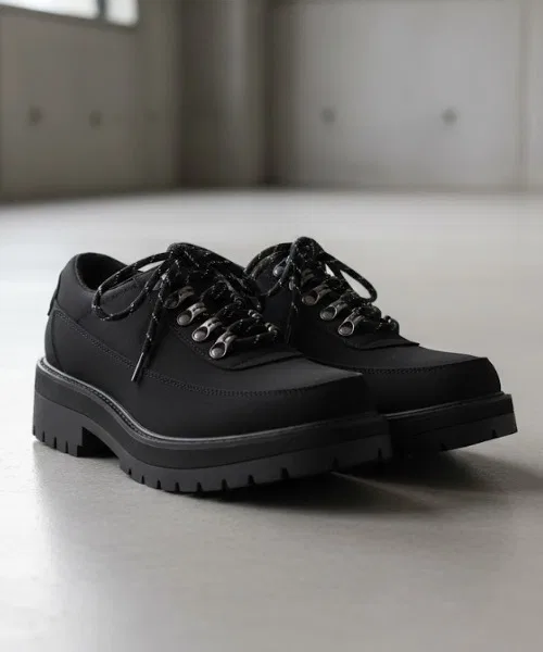 Ботинки горные короткие Hi-Sole на толстой подошве, черные