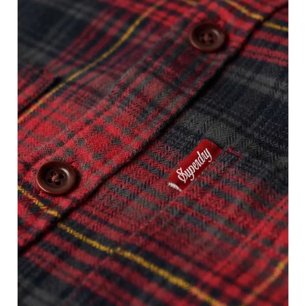 Верхняя рубашка Superdry Vintage Check, красный — фото 2