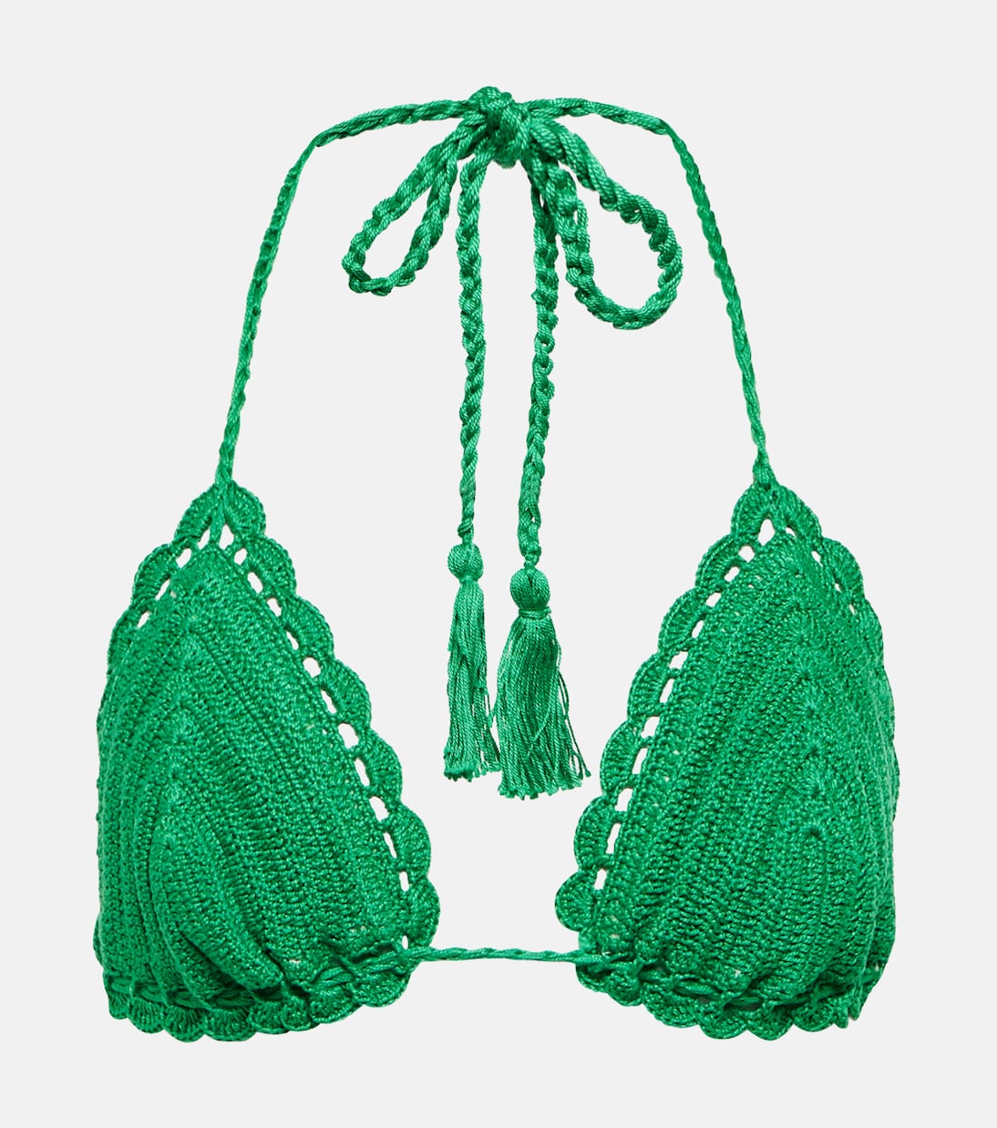 

Верх бикини крючком Anna Kosturova, Green Emerald