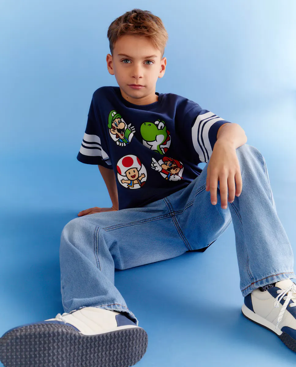 

Детская футболка с коротким рукавом Kids El Corte Inglés, синий
