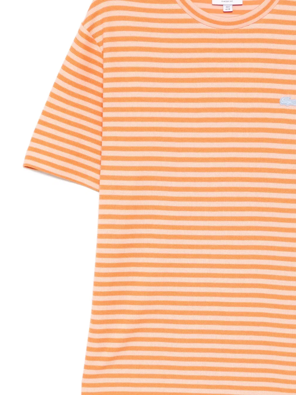 Полосатая футболка Lacoste, оранжевый — фото 3