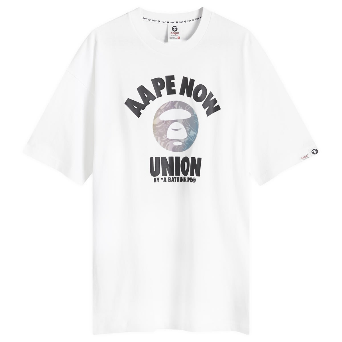 

Футболка Aape Union Moonface T-Shirt, белый