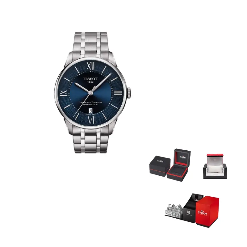 

TISSOT Часы Men's Tourelles Collection Watch, Blue Dial