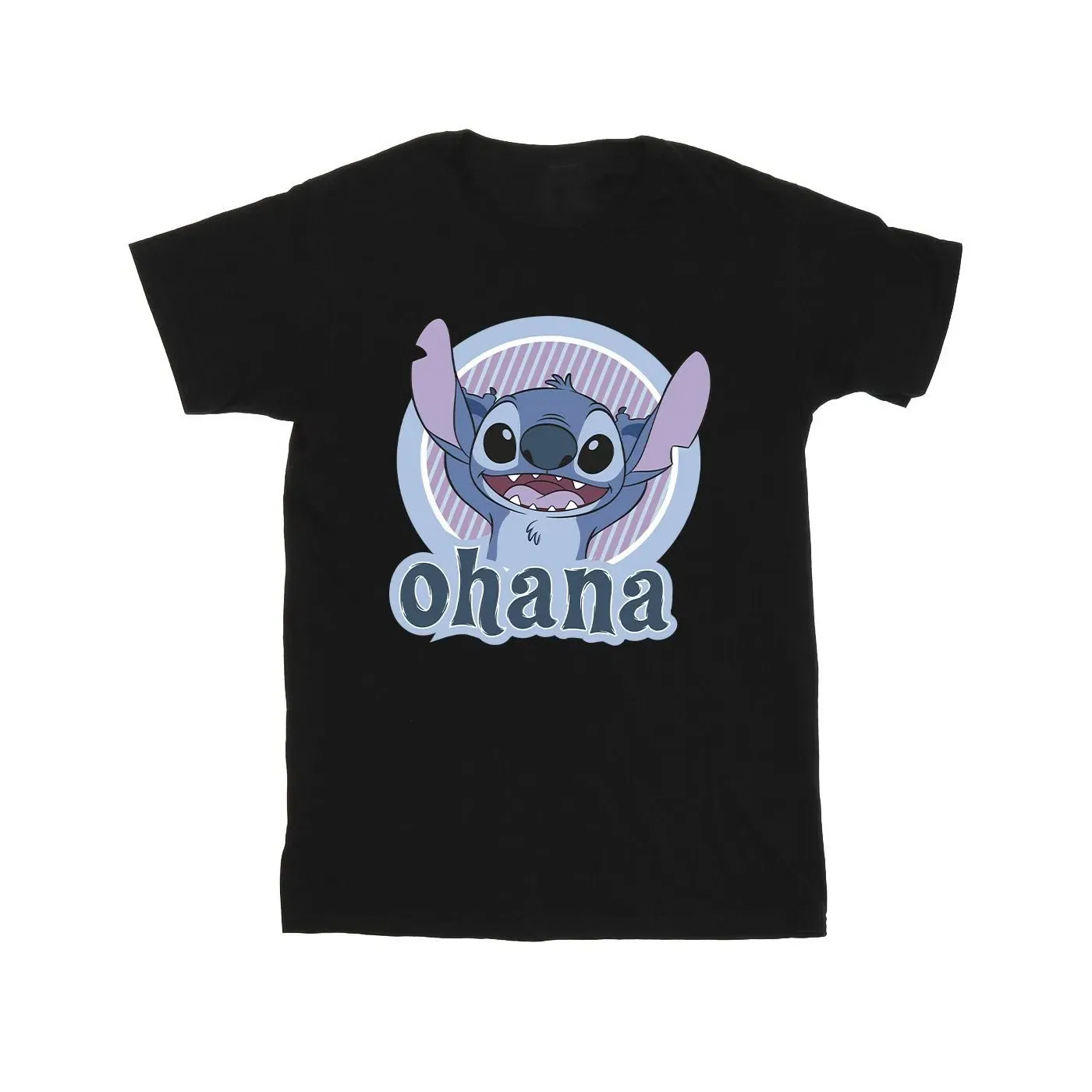 Футболка детская с принтом Lilo and Stitch Disney, черный — фото 2