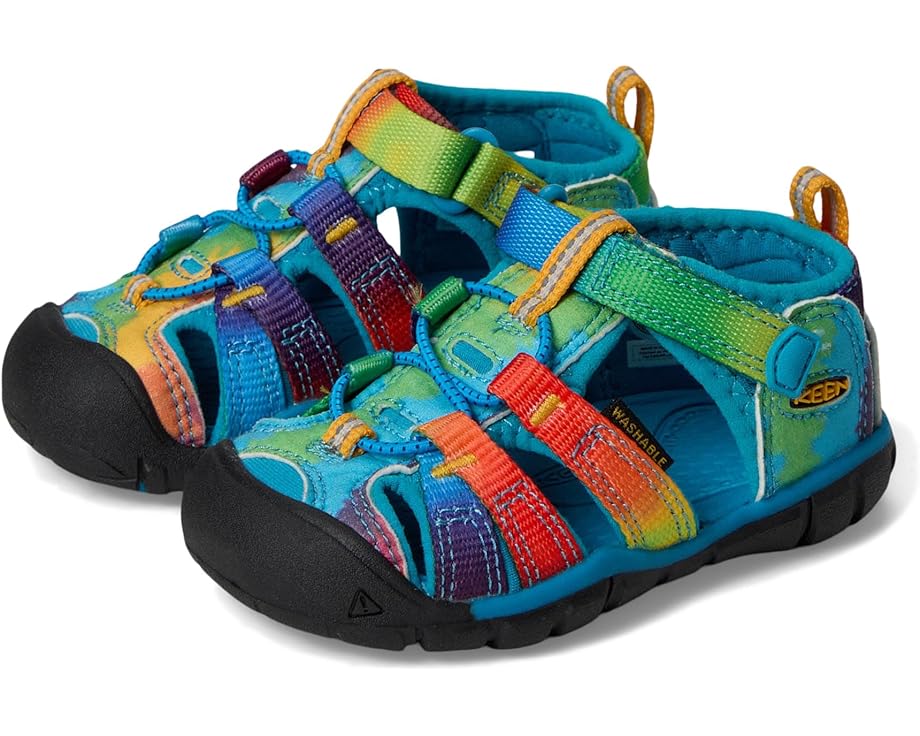 

Сандалии KEEN Kids Seacamp II CNX, цвет Vivid Blue/Original Tie-Dye