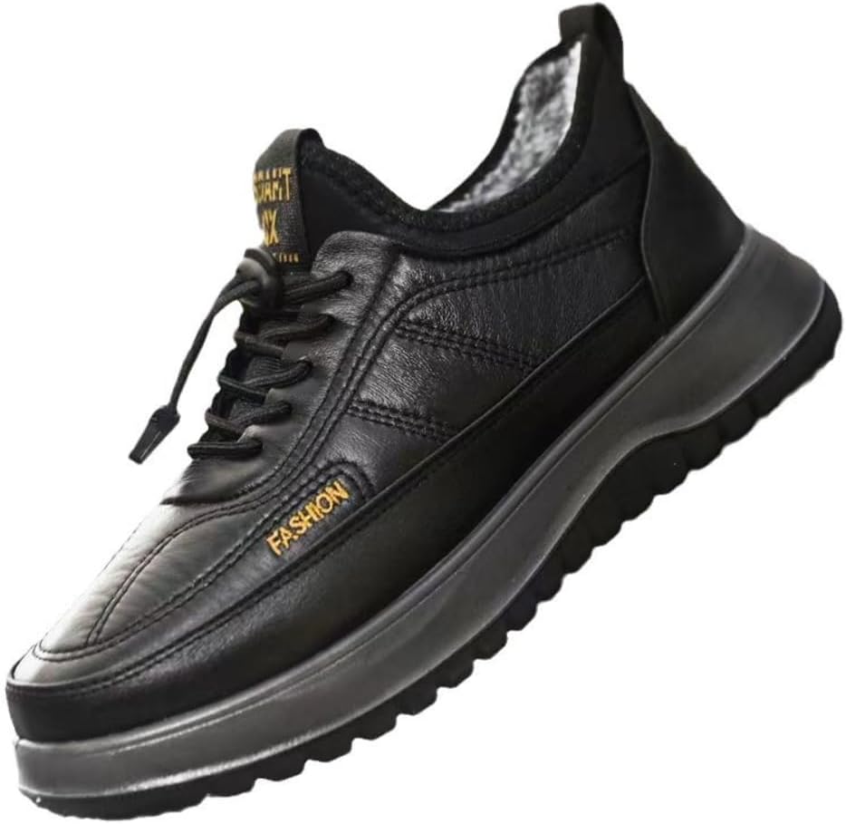 

Зимние мужские ботинки Qacksv, снегоступы, повседневные, легкие, водонепроницаемые, с противоскользящей подошвой, с меховой подкладкой, для треккинга, походов и туризма, удобные наружные ботинки, черный