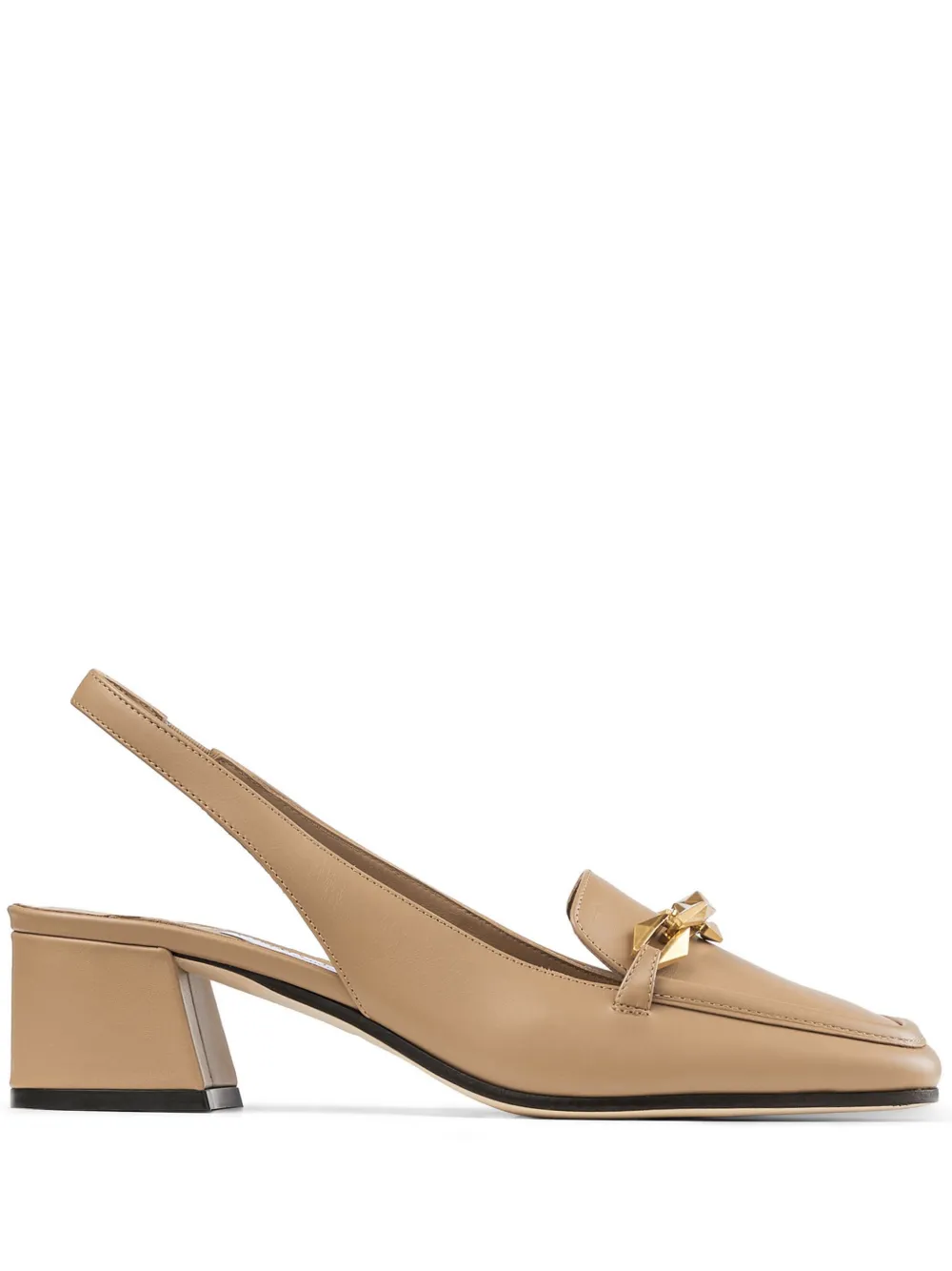 Туфли Diamond Tilda 45 с ремешком на пятке JIMMY CHOO, нейтральный