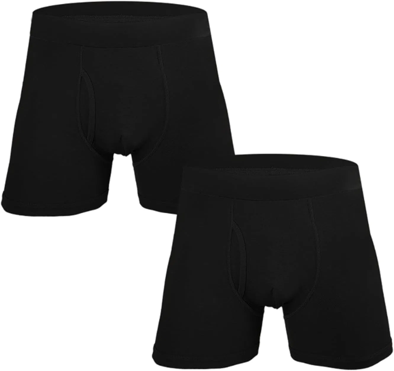 Боксеры хлопковые, черный, 2-pack