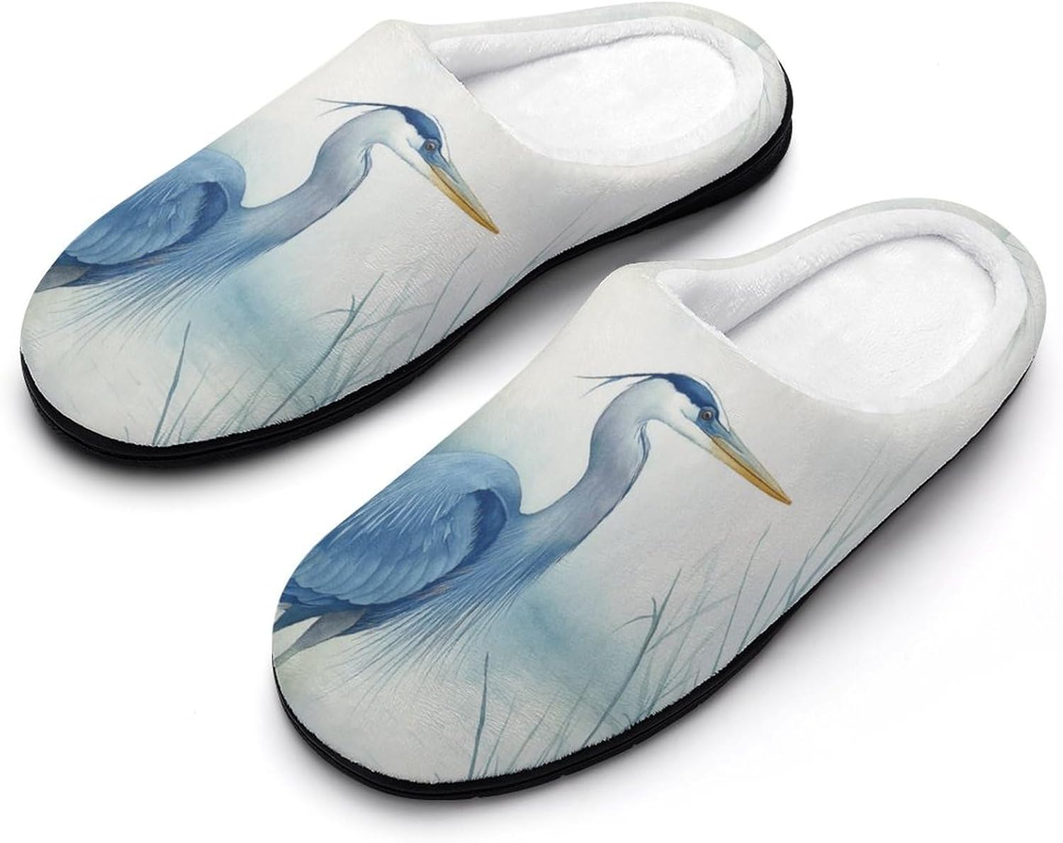 

Мужские домашние тапочки KKdskkds с тропическими цветами и листьями, хлопковые, теплые, уютные, дышащие, с противоскользящей подошвой, синий