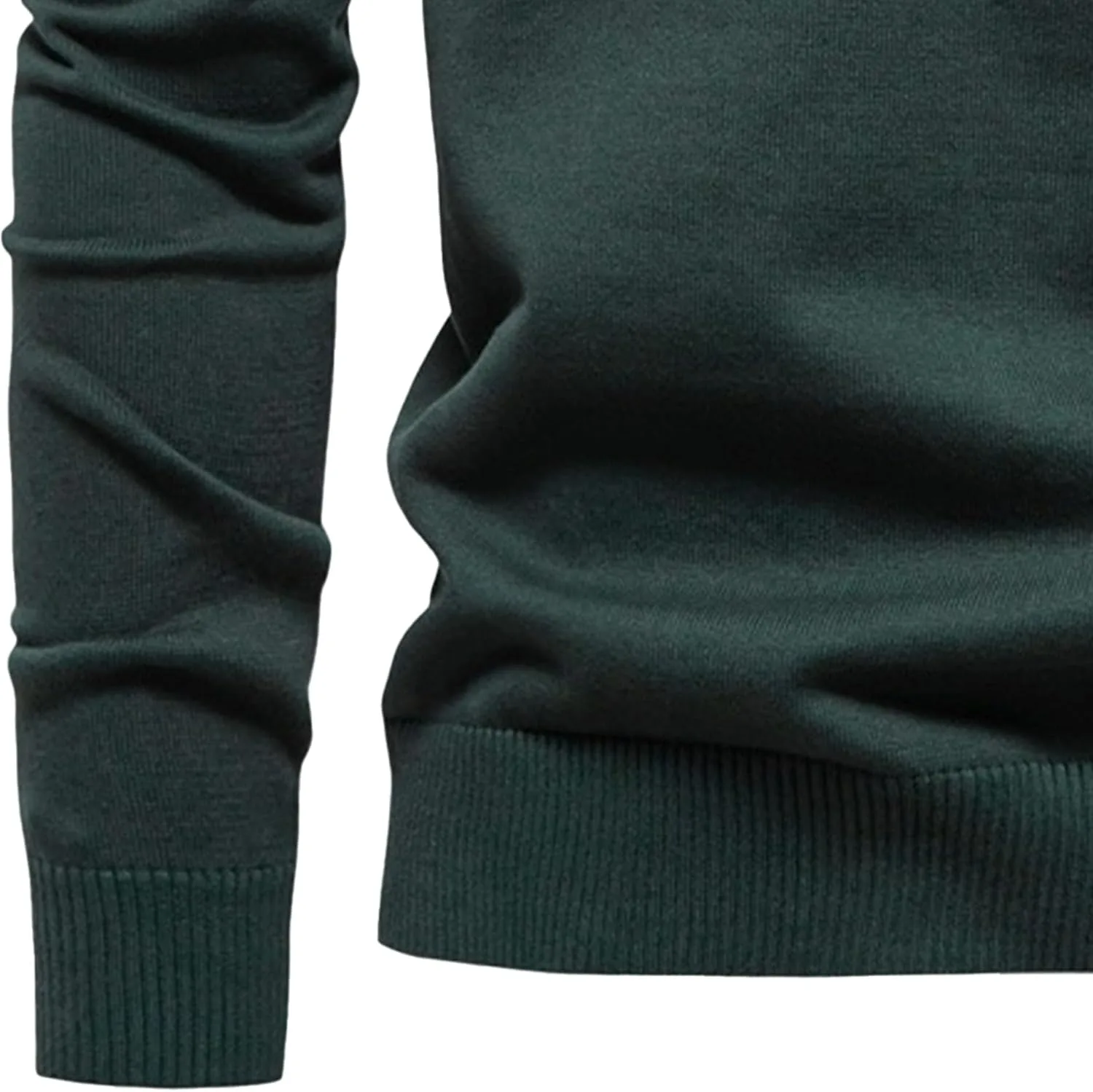 Мужской черный свитер с V-образным вырезом Slim Fit — фото 3