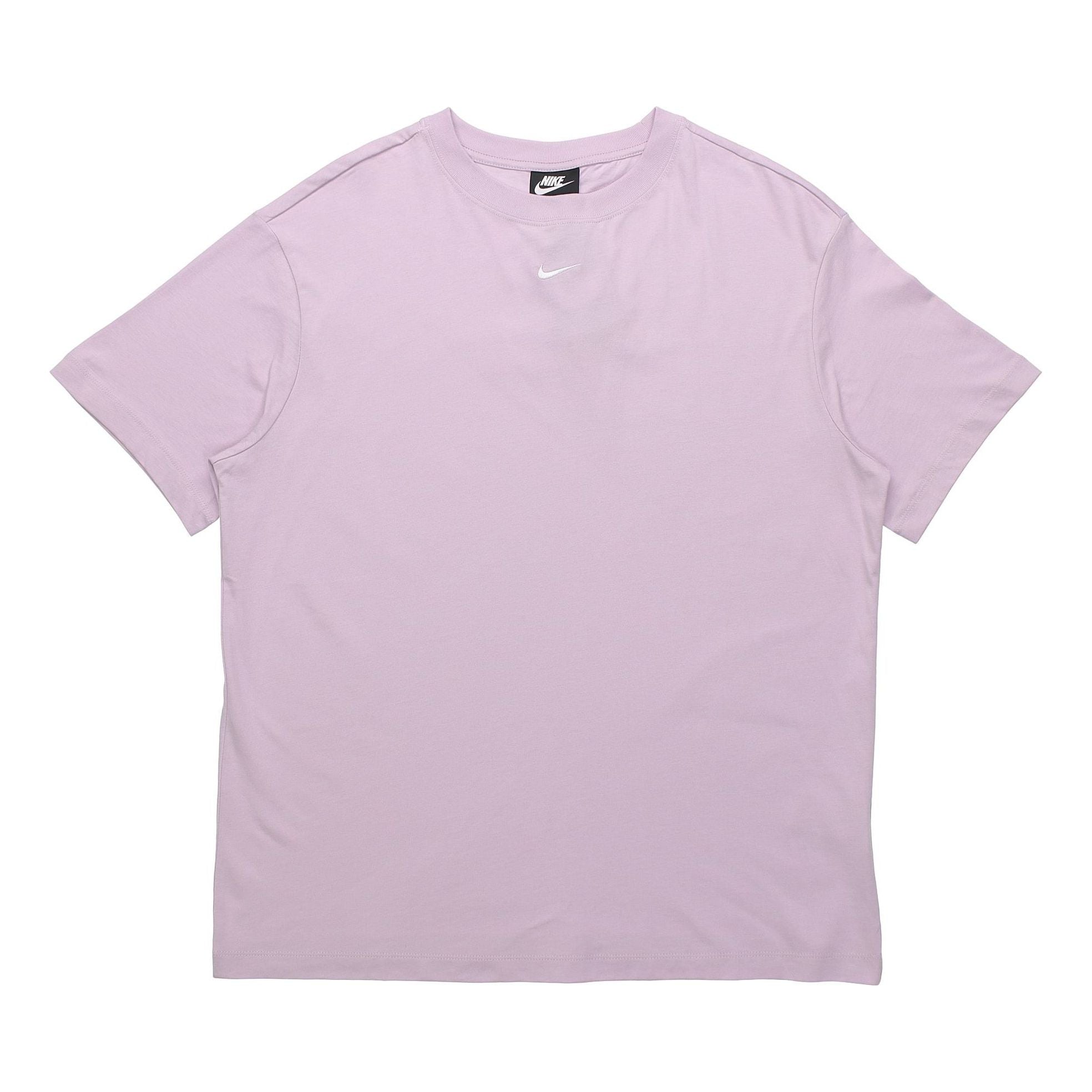

Футболка (WMNS) Nike Sportswear Essential Sports Running Training Round Neck Short Sleeve Light Purple T-Shirt