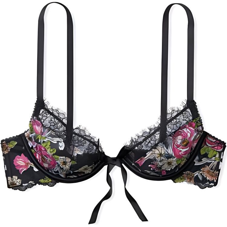 

Женский бюстгальтер Victoria's Secret, цвет Black floral print