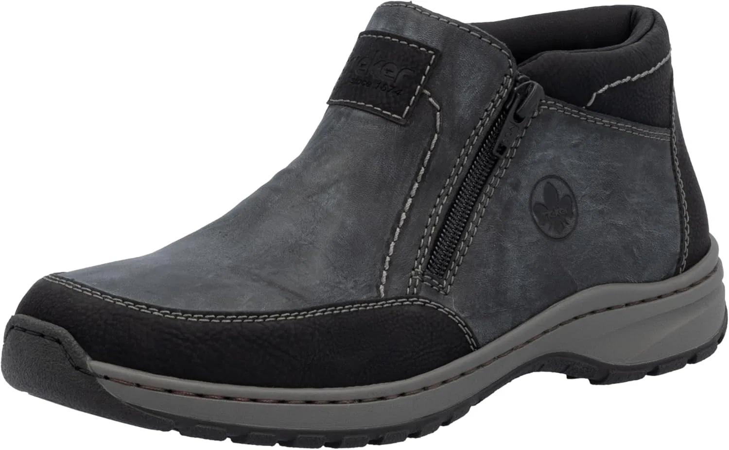 Мужские модные ботинки Rieker 03352, Grey (Grey Combo)