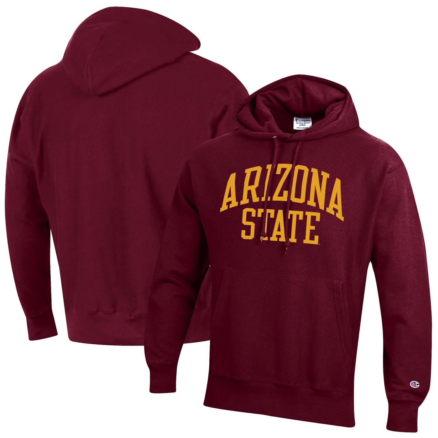 

Мужской бордовый пуловер с капюшоном Arizona State Sun Devils Team Arch обратного переплетения Champion, Красный, Мужской бордовый пуловер с капюшоном Arizona State Sun Devils Team Arch обратного переплетения Champion