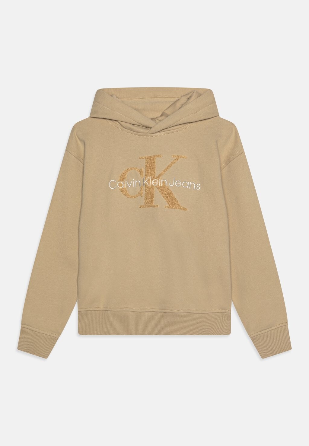 

Свитер с капюшоном PEACHED MONOLOGO HOODIE Calvin Klein, бежевый