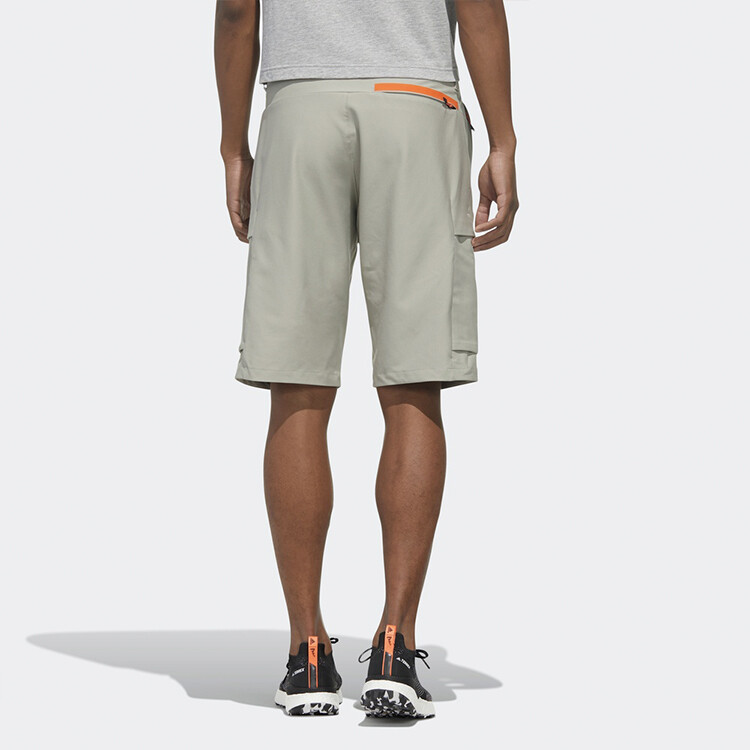 Повседневные шорты мужские кожаные серые Adidas, цвет Leather Gray — фото 3
