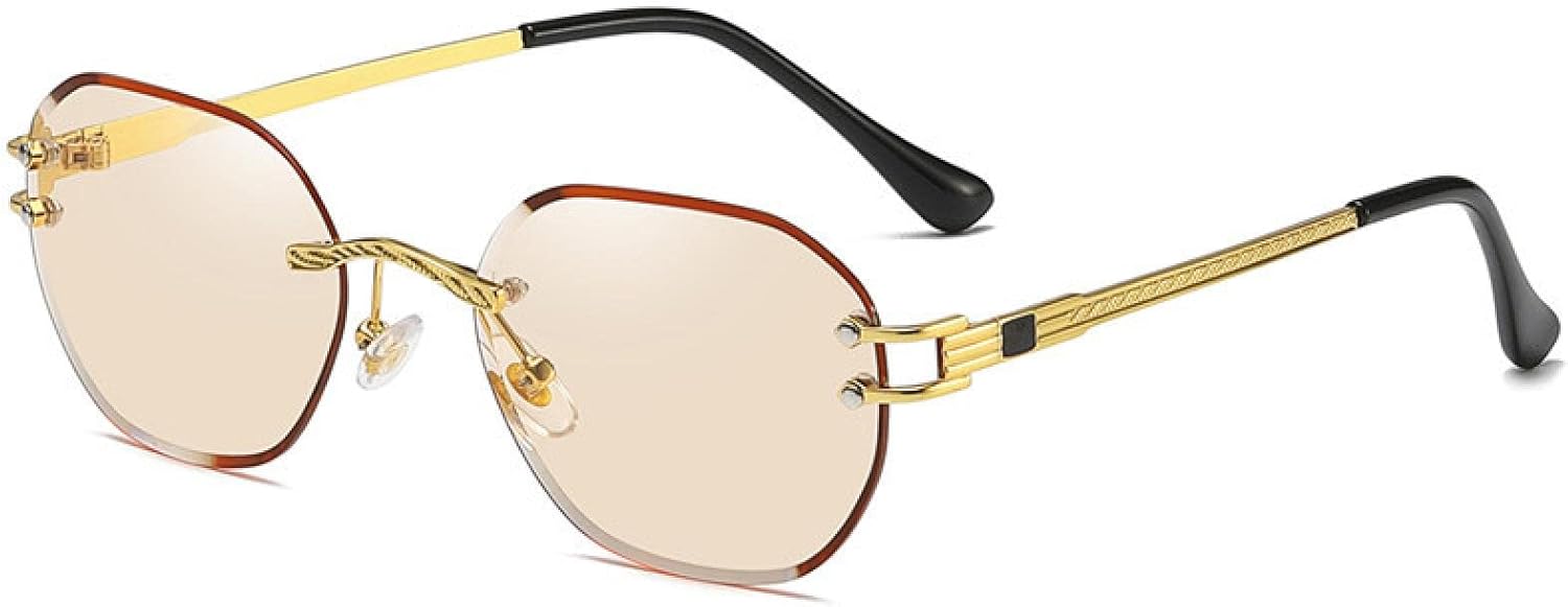 

Женские солнцезащитные очки без оправы овальной формы с прозрачными градиентными линзами цвета "океан", мужские солнцезащитные очки с защитой от УФ-излучения UV400 DSVIGF, 07