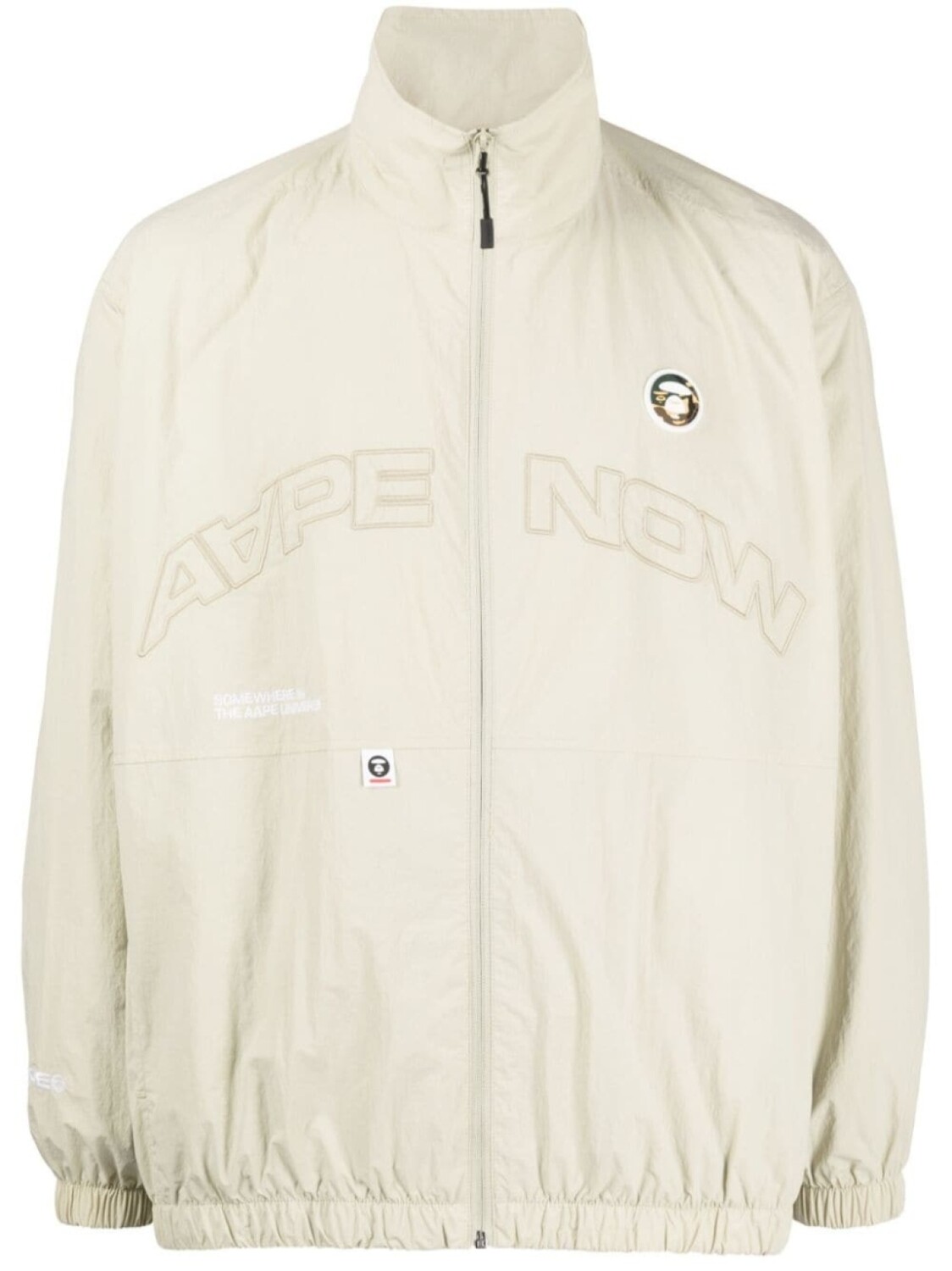 

Куртка с высоким воротником и вышитым логотипом AAPE BY *A BATHING APE, зеленый