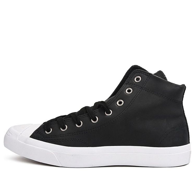 

Кеды Converse Jack Purcell Hi Leather 'Black White', черный