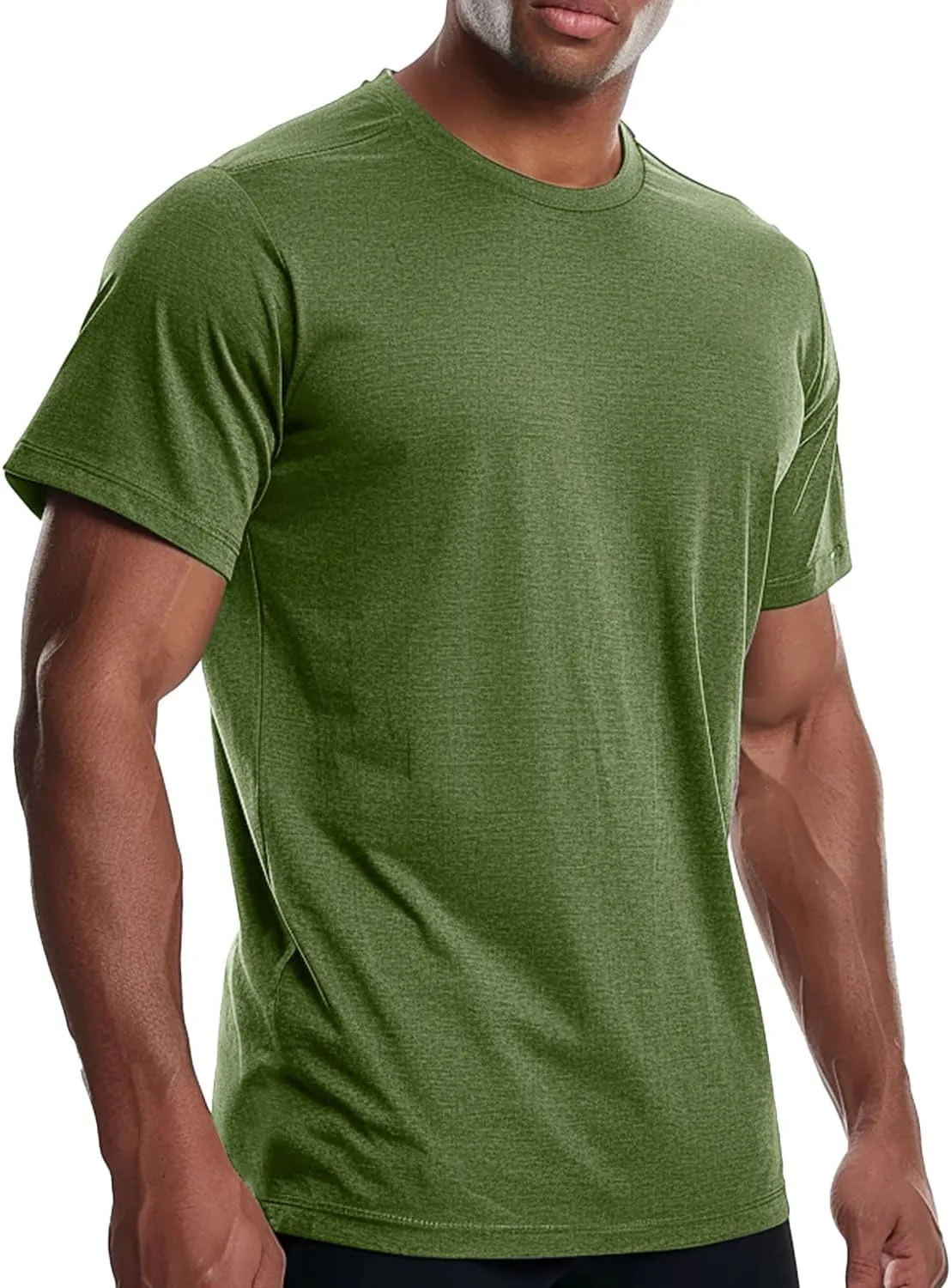 

Мужская охлаждающая футболка для тренировок Bamboo Viscose, антибактериальная, влагоотводящая, с коротким рукавом Cadtuos