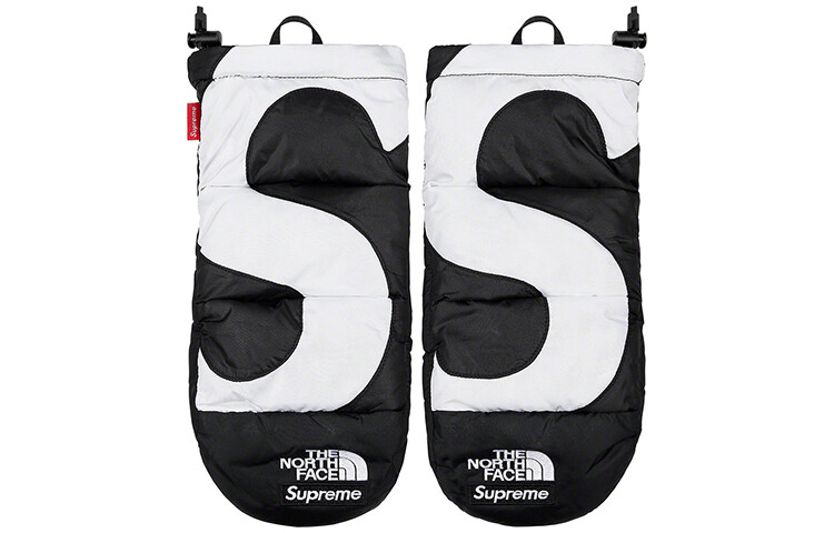 

Перчатки горнолыжные Supreme The North Face, черный / белый