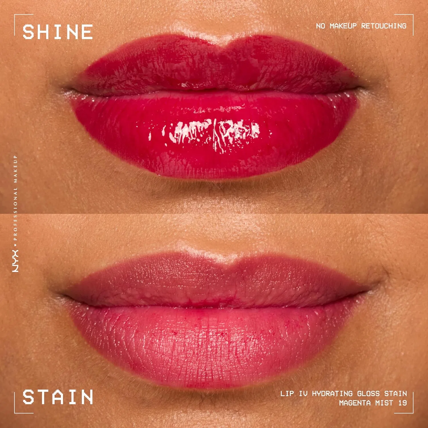 Увлажняющий блеск-сыворотка для губ «LIP IV Hydrating Gloss Serum» от NYX Professional Makeup Nyx Professional Makeup, 19 Magenta Mist — фото 4