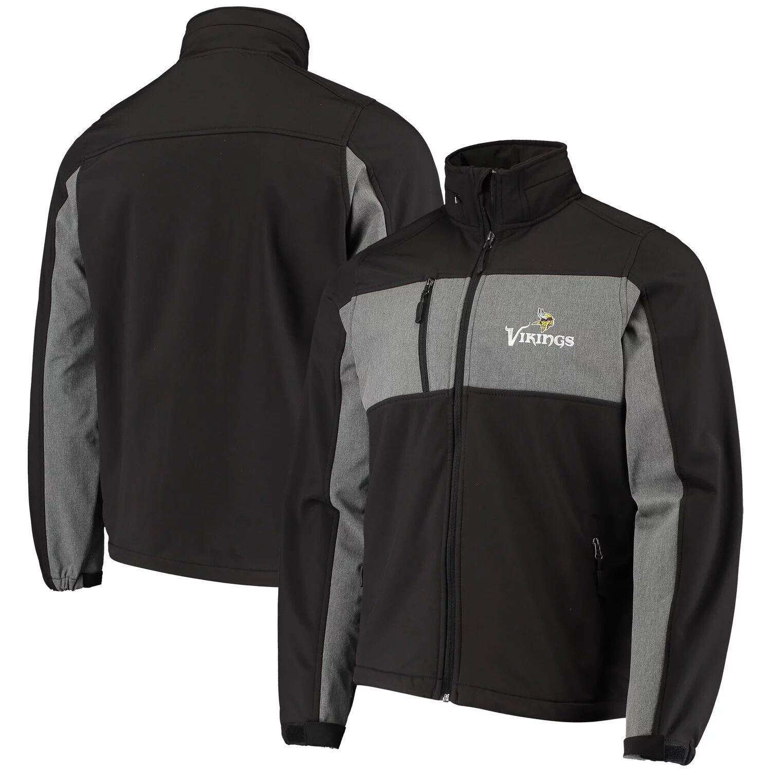 

Мужская черная куртка Dunbrooke Minnesota Vikings Circle Zephyr Softshell с молнией во всю длину, Черный, Мужская черная куртка Dunbrooke Minnesota Vikings Circle Zephyr Softshell с молнией во всю длину