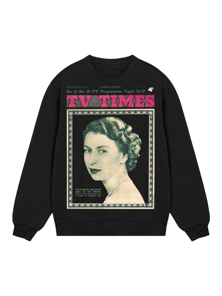 

Толстовка F4NT4STIC TV Times Queen Elizabeth II 1957 Cover, черный